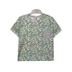 تیشرت تک جیب طرح برگ پسرانه