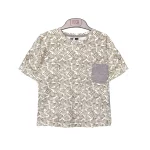 تیشرت تک جیب طرح برگ پسرانه