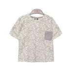 تیشرت تک جیب طرح برگ پسرانه