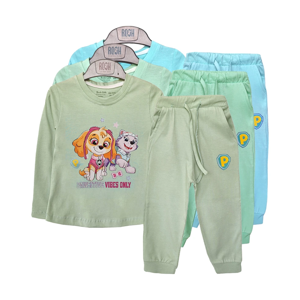 بلوز و شلوار طرح سگ نگهبان دخترانه