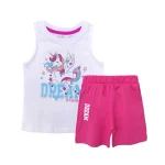 تاپ و شلوارک طرح Unicorn دخترانه