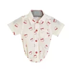 بادی دکمه دار طرح ماشین نوزاد پسر