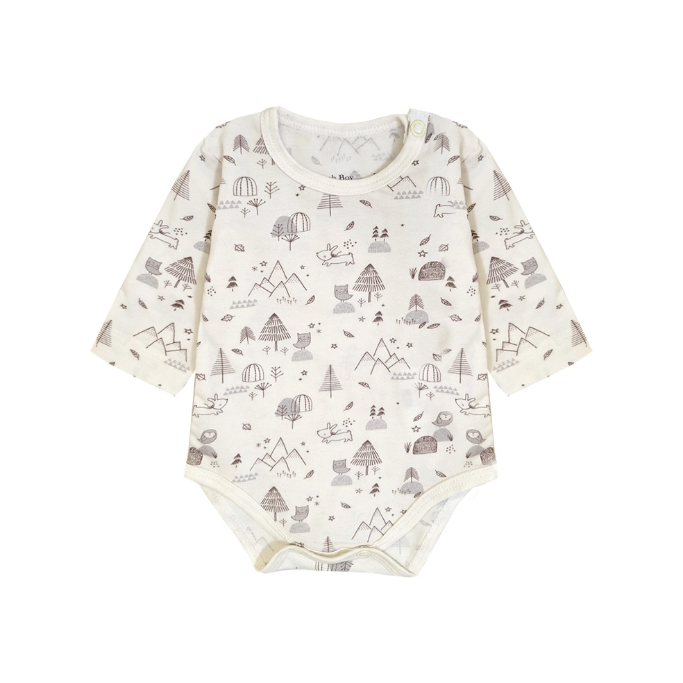 اطلاعات سایزبندی بادی آستین بلند طرح کاج نوزاد پسر 