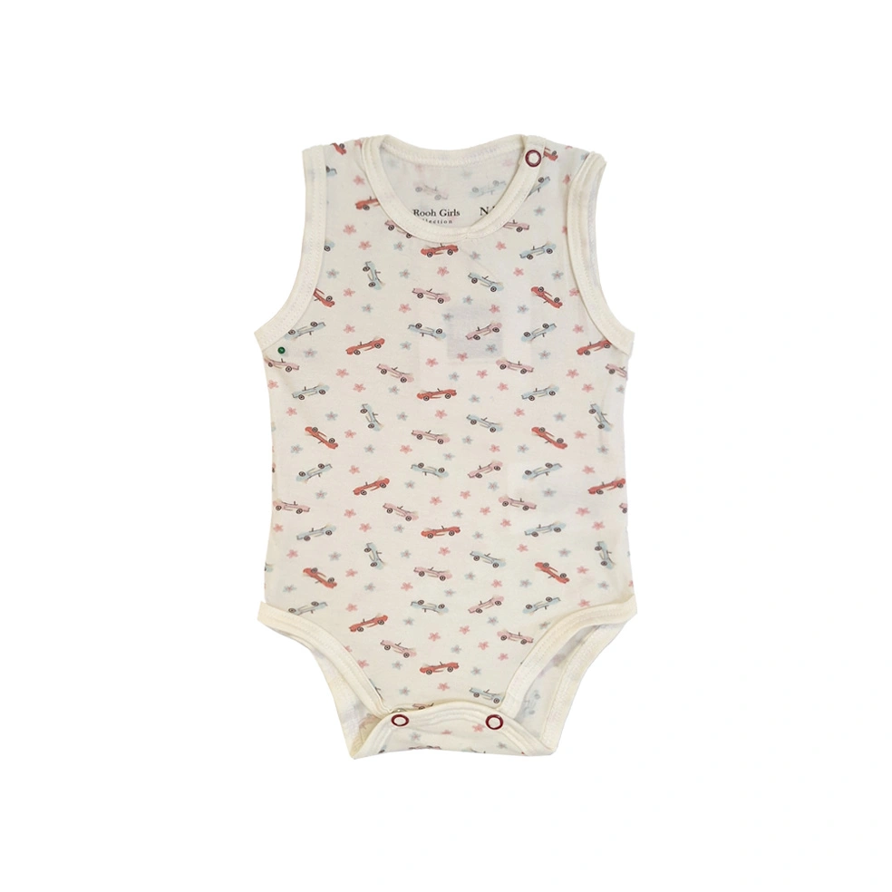 بادی آستین حلقه ای طرح ماشین نوزاد دختر