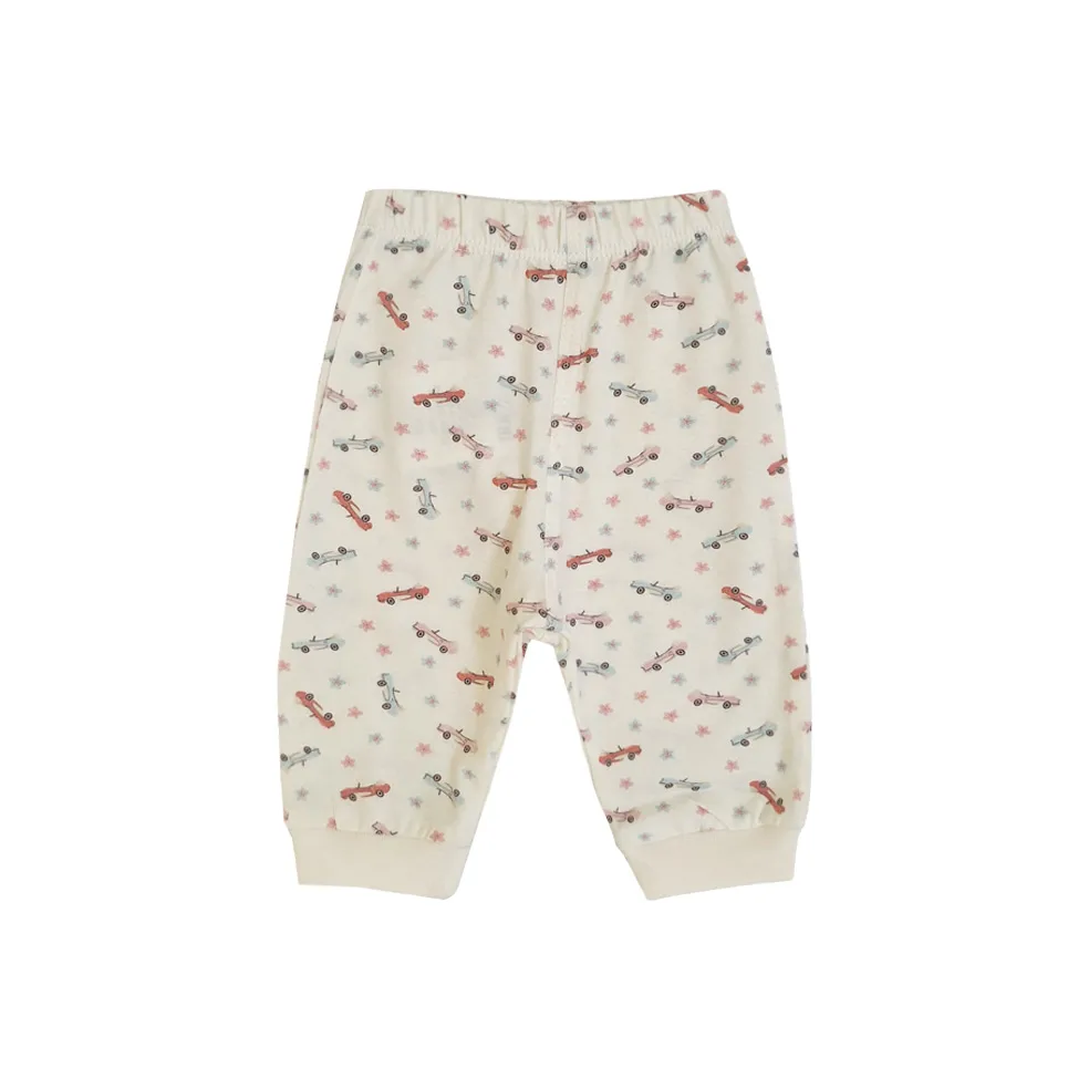 شلوار طرح ماشین نوزاد دختر