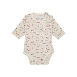 بادی آستین بلند طرح ماشین نوزاد دختر