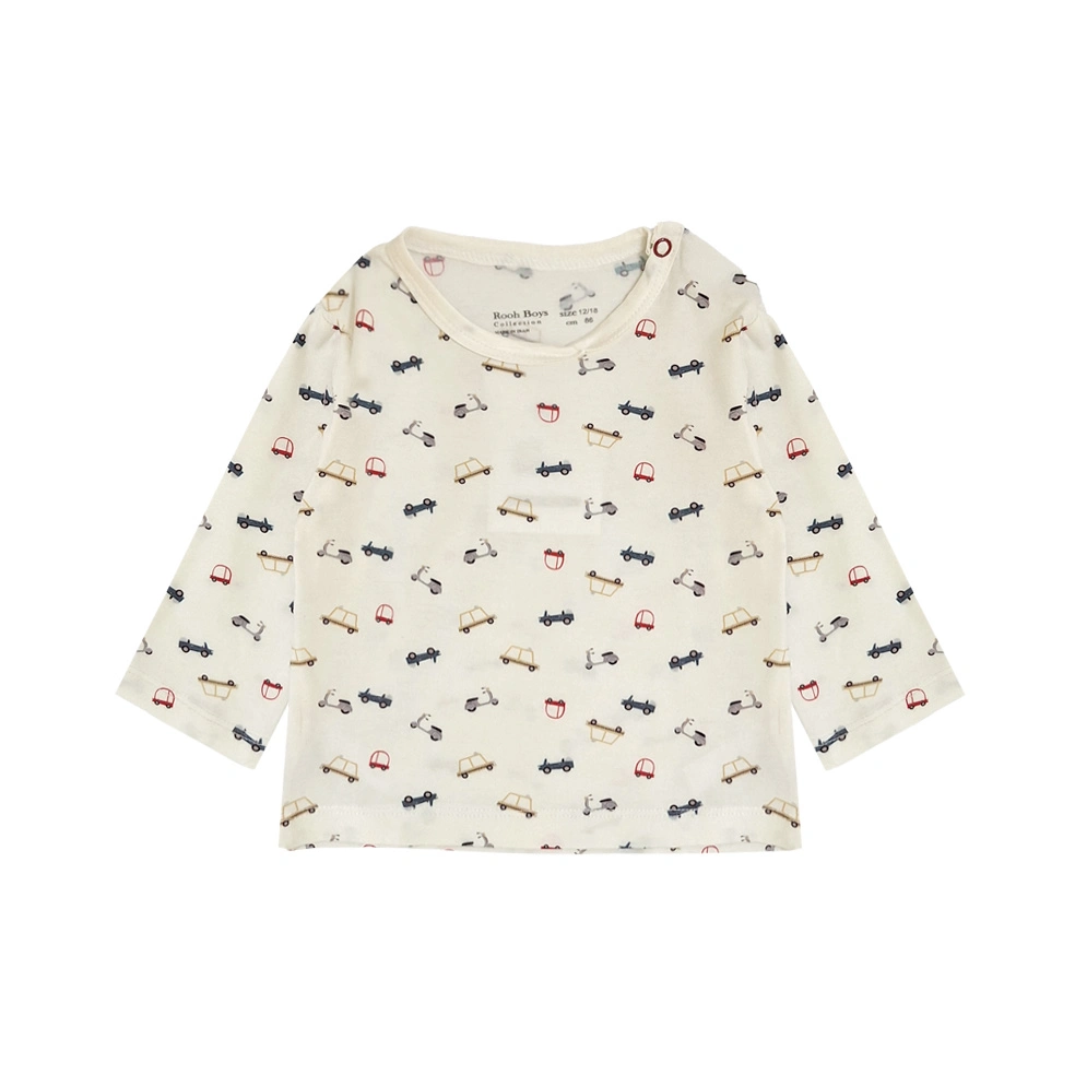 بلوز آستین بلند طرح موتور نوزاد پسر