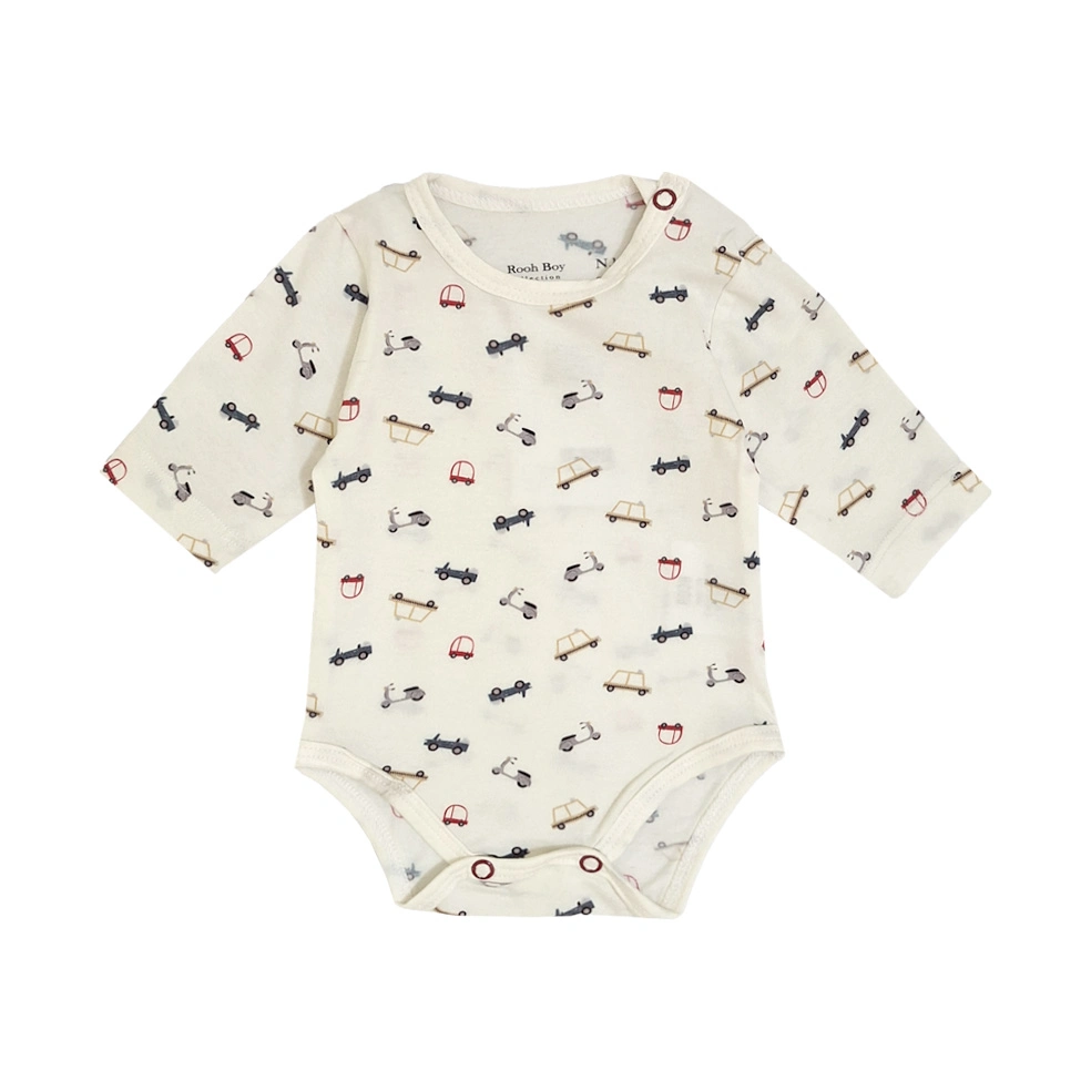 بادی آستین بلند طرح موتور نوزاد پسر