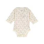 بادی آستین بلند طرح حلزون نوزاد پسر