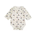 بادی آستین بلند طرح خرگوش نوزاد پسر