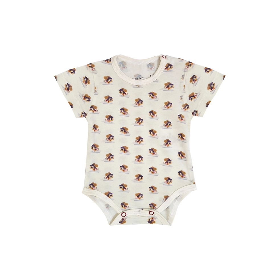 بادی آستین کوتاه طرح موش نوزاد پسر