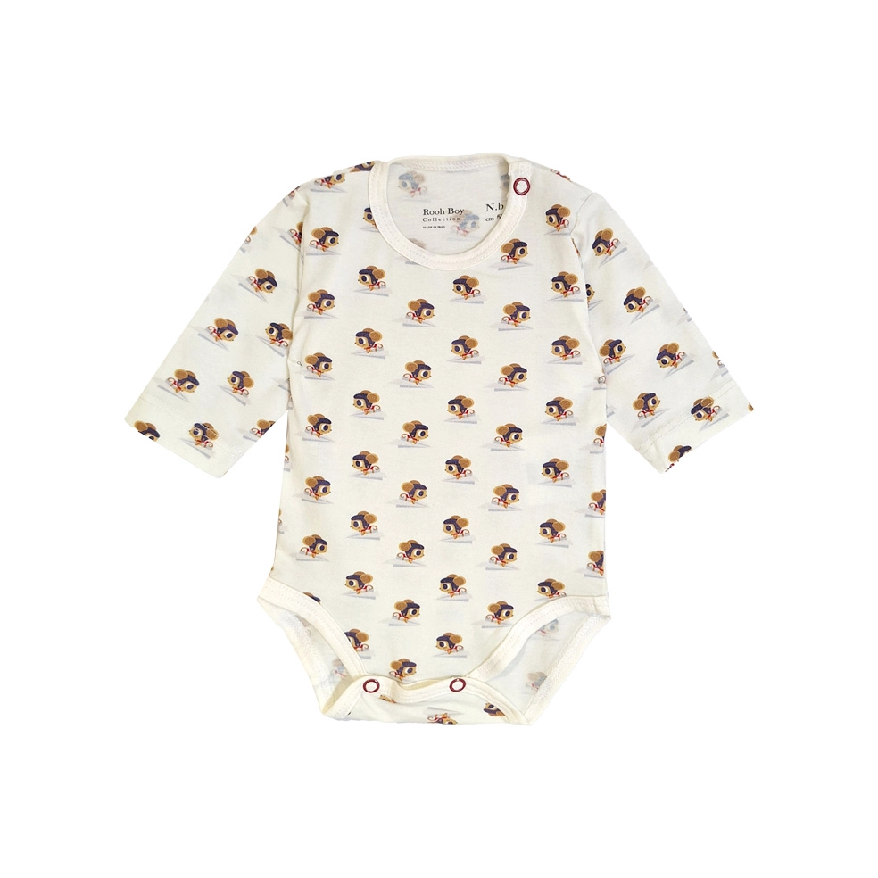 بادی آستین بلند طرح موش نوزاد پسر