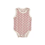 بادی آستین حلقه ای طرح ماشین نوزاد پسر