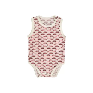 بادی آستین حلقه ای طرح ماشین نوزاد پسر