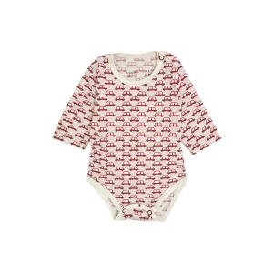 بادی آستین بلند طرح ماشین نوزاد پسر