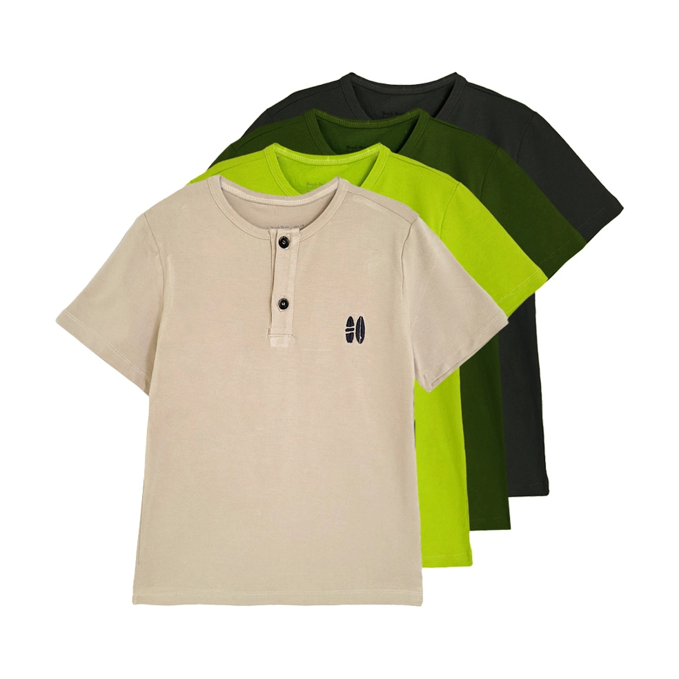 تیشرت یقه دکمه دار پسرانه