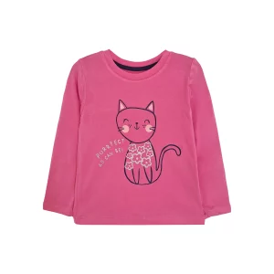 بلوز و شلوار طرح گربه دخترانه (18 ماه تا 7 سال) کد 629293