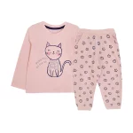 بلوز و شلوار طرح گربه دخترانه