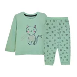 بلوز و شلوار طرح گربه دخترانه