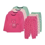 بلوز و شلوار طرح گربه دخترانه