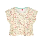 تیشرت کراپ و شلوار طرح گلدار دخترانه