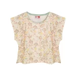 تیشرت کراپ و شلوار طرح گلدار دخترانه