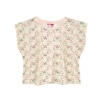 تیشرت کراپ و شلوار طرح گلدار دخترانه