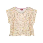 تیشرت کراپ و شلوار طرح گلدار دخترانه