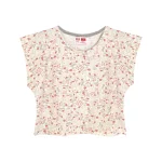 تیشرت کراپ و شلوار طرح گلدار دخترانه