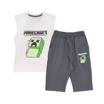 تاپ و شلوارک طرح Minecraft پسرانه