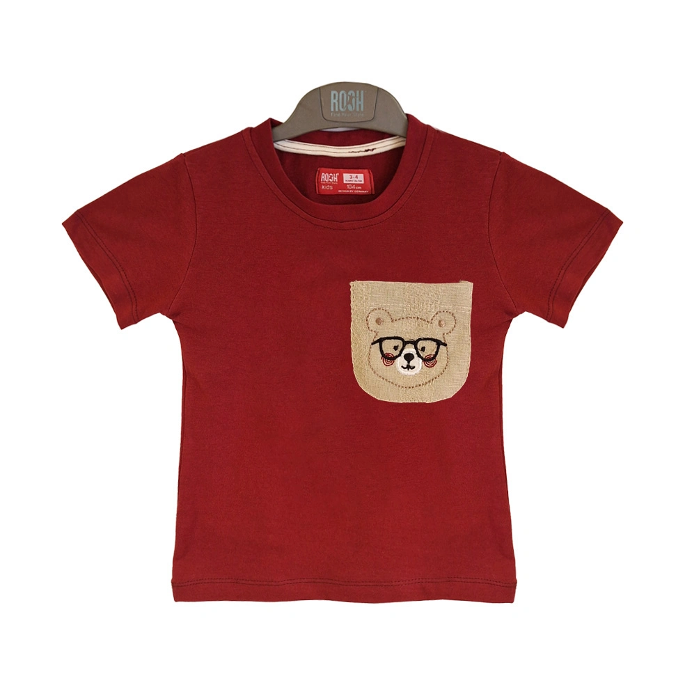 تیشرت طرح تک جیب پسرانه