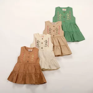 سارافون گلدوزی دخترانه