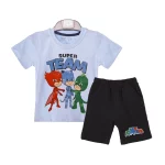 تیشرت و شلوارک طرح Pjmasks پسرانه