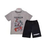 تیشرت و شلوارک طرح Minecraft پسرانه