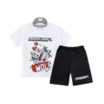 تیشرت و شلوارک طرح Minecraft پسرانه