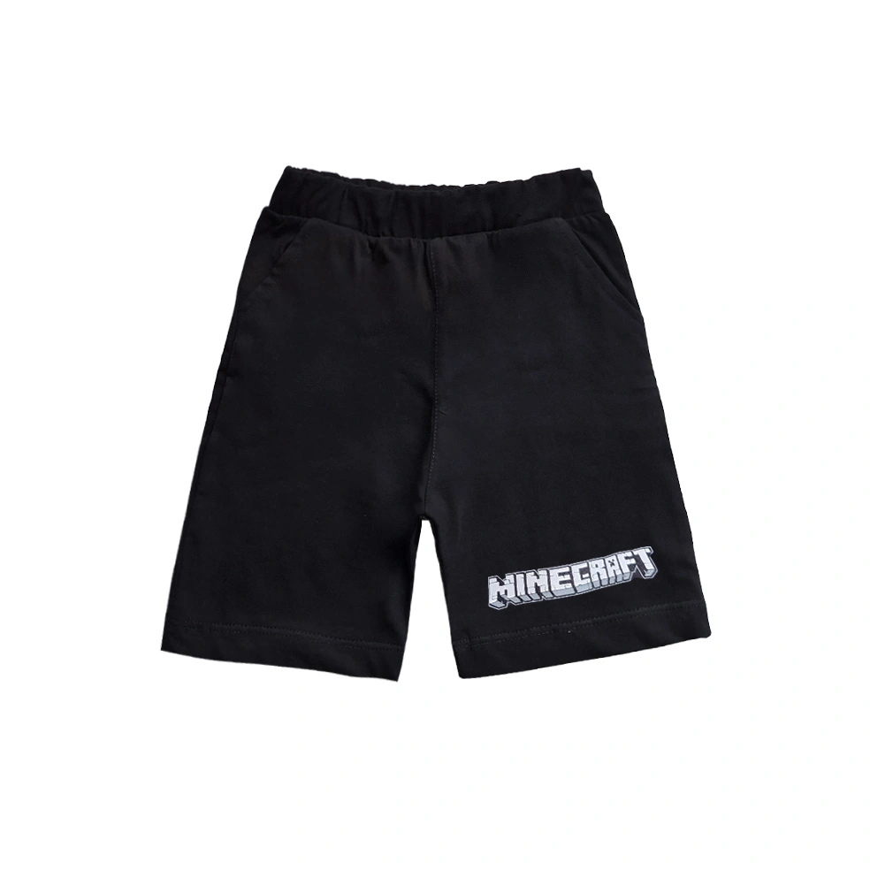 اطلاعات سایزبندی تیشرت و شلوارک طرح Minecraft پسرانه