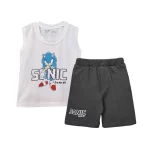 تاپ و شلوارک طرح Sonic پسرانه