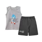 تاپ و شلوارک طرح Sonic پسرانه