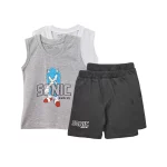 تاپ و شلوارک طرح Sonic پسرانه