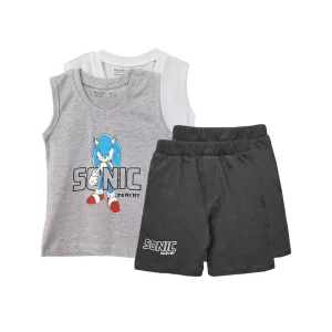 تاپ و شلوارک طرح Sonic پسرانه