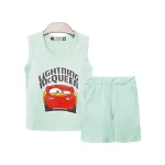 تاپ و شلوارک طرح ماشین پسرانه