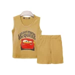 تاپ و شلوارک طرح ماشین پسرانه