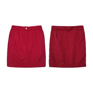 دامن طرح پیله دار تک دکمه ( 10 تا 14 سال ) کد 004207