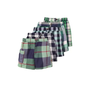 شلوارک چهارخانه پسرانه ( 6 تا 9 ماه ) کد 029222