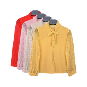 شومیز آستین توردار دخترانه