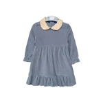 پیراهن کبریتی یقه ب ب دخترانه