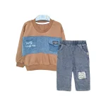 بلوز و شلوار جیب خرس دار دخترانه