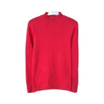 بلوز کشبافت یقه 5 سانتی دخترانه