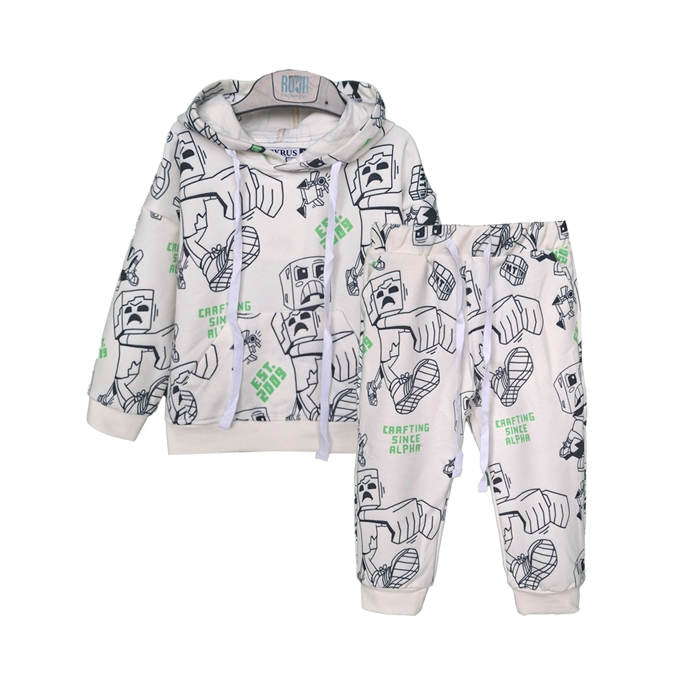 هودی و شلوار طرح Minecraft پسرانه