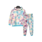 هودی و شلوار طرح آبرنگی دخترانه